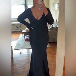Katie May Black Long Sleeve Dress